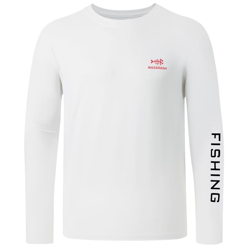 BASSDASH Men’S UPF 50+ Sun Protection Long Sleeve Shirts Quick Dry Performance SPF UV Shirt for Outdoors Fishing Hiking FS31M