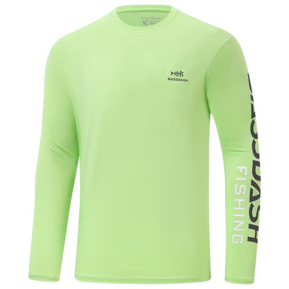 BASSDASH Men’S UPF 50+ Sun Protection Long Sleeve Shirts Quick Dry Performance SPF UV Shirt for Outdoors Fishing Hiking FS31M